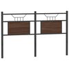 vidaXL Headboard Brown Oak 137 cm Engineered Wood and Steel