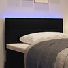 vidaXL LED Headboard with LED Strip Lights Manual Black 80 cm Fabric