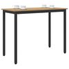 vidaXL Table Artisan Oak 100 x 50 x 76.5 cm Engineered Wood and Steel
