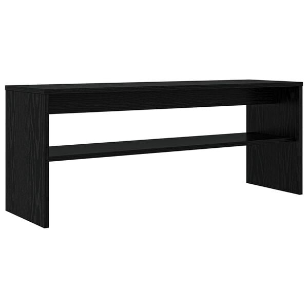 vidaXL TV Cabinet Black Oak 100 x 30 x 40 cm Engineered Wood