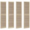 vidaXL Cabinet Door 4 pcs Natural 201 x 2.1 x 49.5 cm Solid Pine Wood