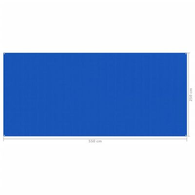 vidaXL Tent Carpet 250x550 cm Blue