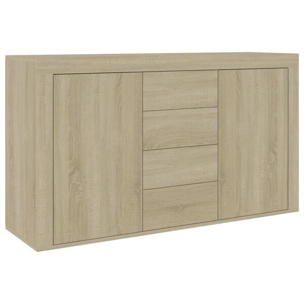 vidaXL Sideboard Sonoma Oak 120x36x69 cm Engineered Wood