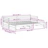 vidaXL Day bed with Trundle without Mattress 80x200 cm