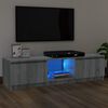 vidaXL TV Cabinet with LED Lights Grey Sonoma 120x30x36 cm