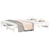 vidaXL Pull-out Day Bed without Mattress White 2x(80x200) cm
