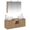 vidaXL Bathroom Cabinet Set 4 pcs Artisan Oak Engineered Wood