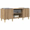 vidaXL Record Cabinet Artisan Oak 121 x 38 x 48 cm Engineered Wood