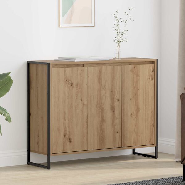 vidaXL Side Cabinet Artisian Oak 96.5 x 30 x 75 cm Engineered Wood