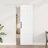 vidaXL Sliding Door White 61 x 198.5 cm Solid Pine Wood