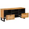 vidaXL TV Cabinet with Drawer Brown 100 x 33 x 46 cm Solid Mango Wood