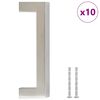 vidaXL Cabinet Handles 10 pcs Silver 96 mm Stainless Steel