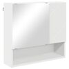 vidaXL Mirror Cabinet with Door White 59 x 17 x 55 cm Engineered wood