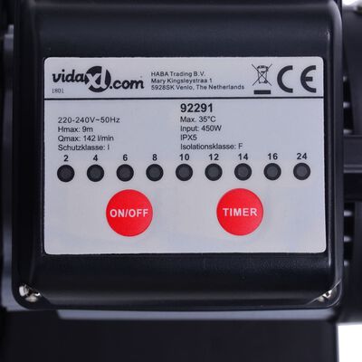 vidaXL Sand Filter Pump with Timer 450 W 25 L