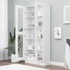 vidaXL Vitrine Cabinet White 82.5x30.5x185 cm Engineered Wood