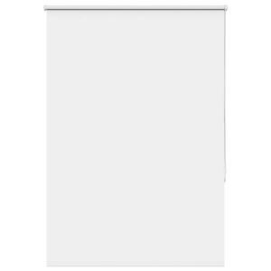 vidaXL Roller Blind Blackout White 110x130 cm Fabric Width 105.7 cm Polyester