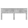 vidaXL Headboard Concrete Grey 200 cm Engineered wood