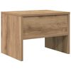 vidaXL Bedside Cabinet Artisan oak 40 x 40 x 30 cm Engineered wood
