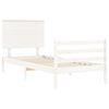 vidaXL Bed Frame without Mattress White 90x200 cm Solid Wood