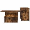 vidaXL Console Table Smoked Oak 91.5 x 35 x 38.5 cm Engineered Wood