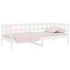 vidaXL Day Bed without Mattress White 80x200 cm Solid Wood Pine