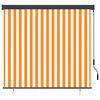 vidaXL Outdoor Roller Blind 160x250 cm White and Orange