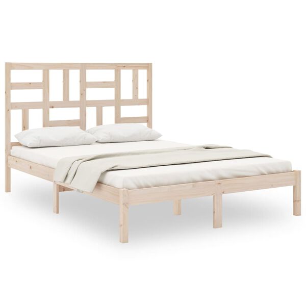 vidaXL Bed Frame without Mattress Solid Wood 120x200 cm