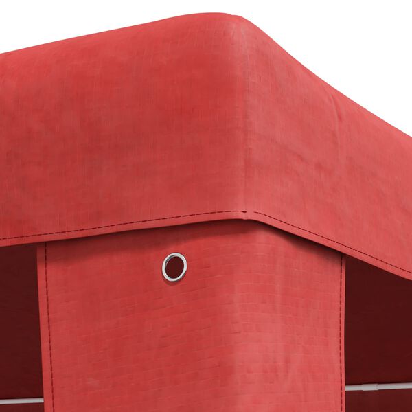 vidaXL Party Tent Red 400 x 300 x 255 cm PE and Steel