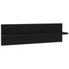 vidaXL Wall Shelf 4 pcs Black 60x11.5x18 cm Engineered Wood