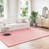 vidaXL Anti-Slip Faux Rabbit Fur Rug Olite Pink 200 x 280 cm Polyester