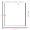 vidaXL Table Top 60x60x(2-4) cm Untreated Solid Wood Live Edge