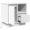 vidaXL Bedside Cabinet White 50 x 34.5 x 50 cm Engineered wood