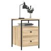 vidaXL Bedside Cabinet Sonoma Oak 44x45x60 cm Engineered Wood