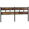 vidaXL Replace Headboard Smoked Oak 200 cm Iron and Engineered Wood