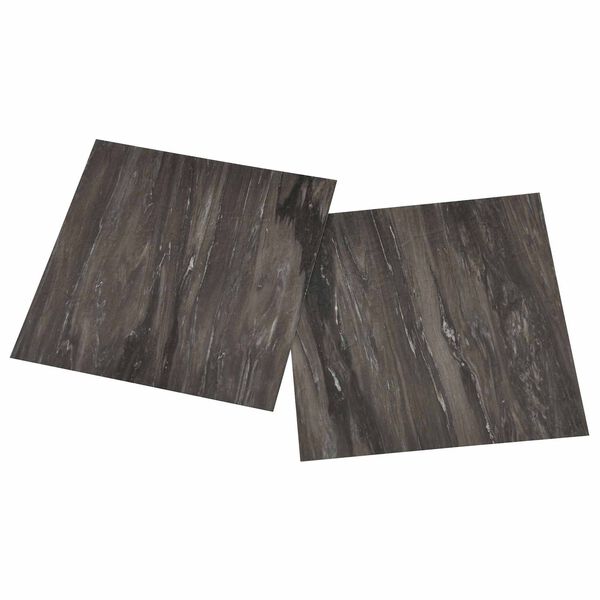 vidaXL Flooring Planks 55 pcs Dark Grey 5.11 m&sup2; PVC