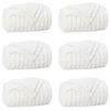 vidaXL Throw Blankets 6 pcs White 240 x 220 cm 8.63 kg Fleece
