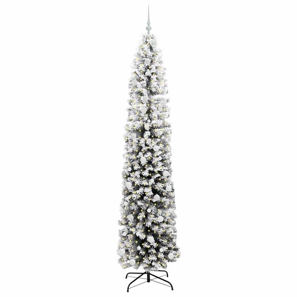 vidaXL Artificial Christmas Tree with 300 LEDs with Stand Green 240 cm