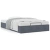 vidaXL Ottoman Bed Frame No Mattress Dark Grey Double Velvet