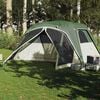 vidaXL Family Tent with Porch 6-Person Green Waterproof