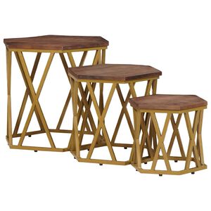 vidaXL Coffee Tables Brown 55 x 55 x 50 cm Solid Mango Wood