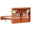 vidaXL Bookcase Bed Frame 2 pcs Wax Brown 200 x 150 cm Solid Pine Wood