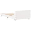 vidaXL Bed Frame without Mattress White 90x190 cm Single Solid Wood Pine