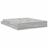 vidaXL Storage Bed Frame Grey Sonoma 200 cm Engineered Wood