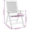 vidaXL Reclining Garden Chairs 6 pcs Solid Wood Teak