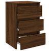vidaXL Bed Cabinets 2 pcs Brown Oak 40x35x62.5 cm Engineered Wood