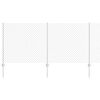 vidaXL Chainlink Fence with Post 10 x 1 m Galvanised Steel Silver Mesh