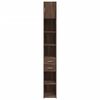 vidaXL Slim Storage Cabinet Brown Oak 30x42.5x225 cm Engineered Wood