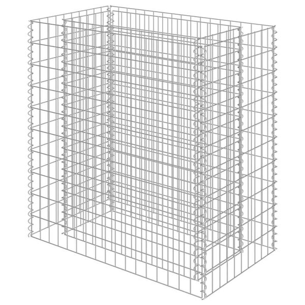 vidaXL Gabion Raised Bed Galvanised Steel 90x50x100 cm