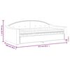 vidaXL Daybed with Mattress Dark Grey 90x190 cm Fabric