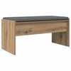 vidaXL Hall Bench with Cushion Artisan Oak 83 x 38 x 40 cm